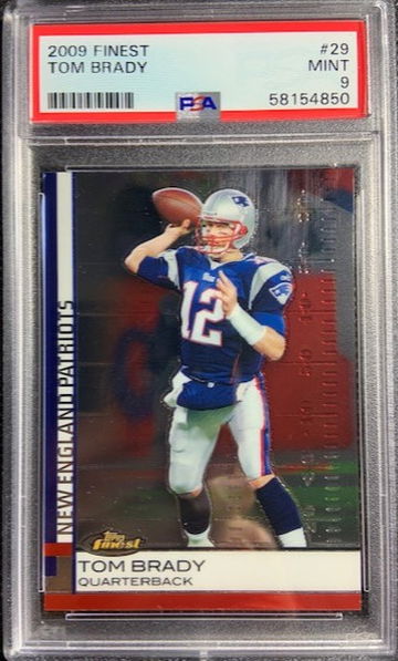 2009 Topps Finest Tom Brady #29 PSA 9 MINT New England Patriots GOAT