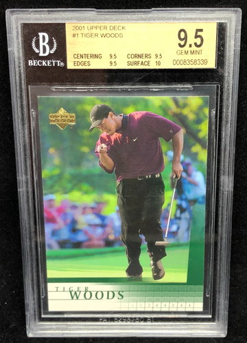 Tiger Woods 2001 Upper Deck #1 BGS 9.5 Gem Mint