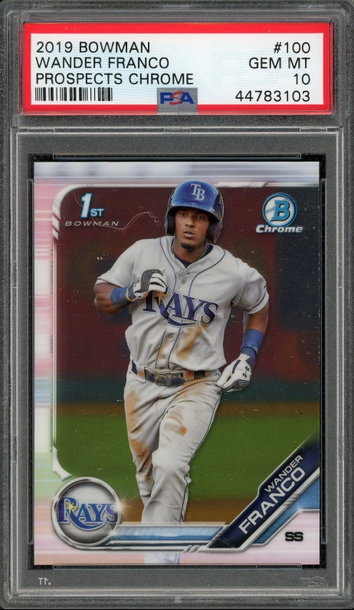 Wander Franco 2019 Bowman Chrome Rookie PSA 10