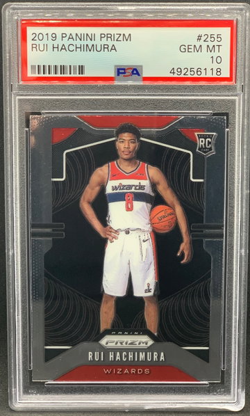 Rui Hachimura 2019 Panini Prizm #255 SSP Variation “Ball Under Arm” Rookie PSA 10