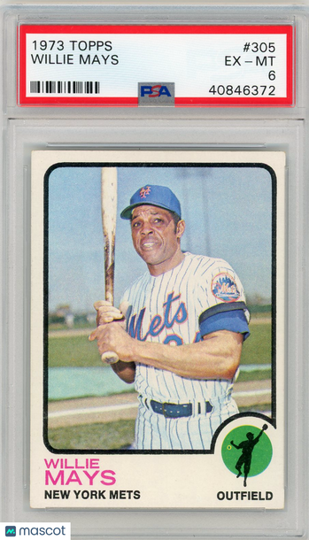 1973 Topps Willie Mays #305 PSA 6