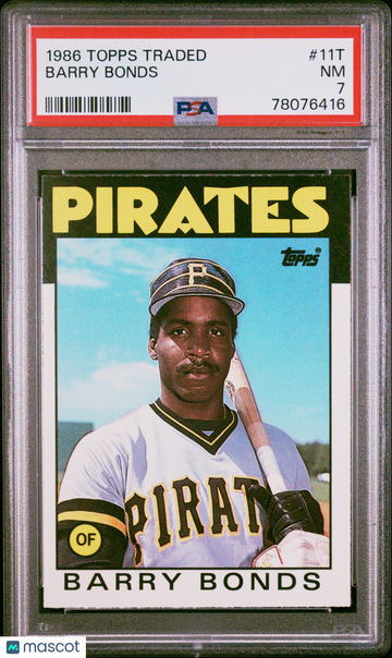 1986 Topps Traded Barry Bonds #11T PSA 7