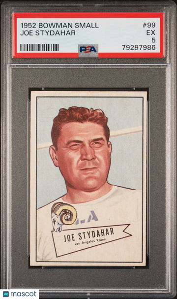 1952 Bowman Small Joe Stydahar #99 PSA 5