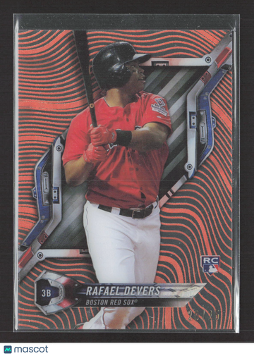 2018 Topps High Tek Rafael Devers #HT-RD Orange Magma Diffractor RC