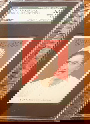 1915 Cracker Jack #166 Bullet Joe Bush SGC 92 8.5 NrMt Mt plus