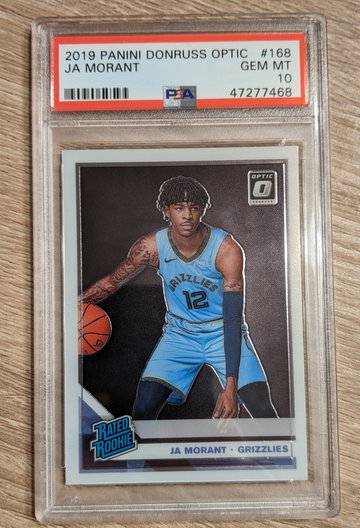Ja Morant 2019 Optic #168 PSA 10