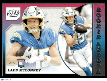 2024 Panini Encore Ladd McConkey #16 Rookie Aurora