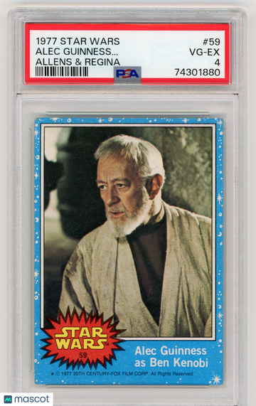 1977 Star Wars Allens & Regina Alec Guinness.. . #59 PSA 4