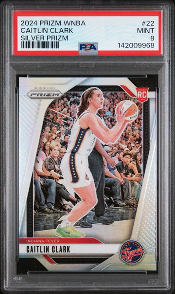 2024 Panini Prizm WNBA Silver Prizm Caitlin Clark #22 PSA 9
