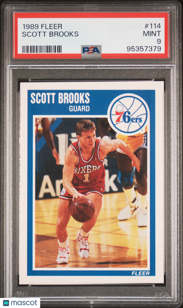 1989 Fleer Scott Brooks #114 PSA 9