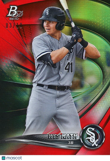 Wes Kath 2022 Bowman Platinum Rookie Platinum Red Chicago White Sox