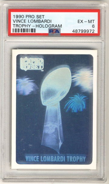 1990 Pro Set Vince Lombardi Trophy Hologram
