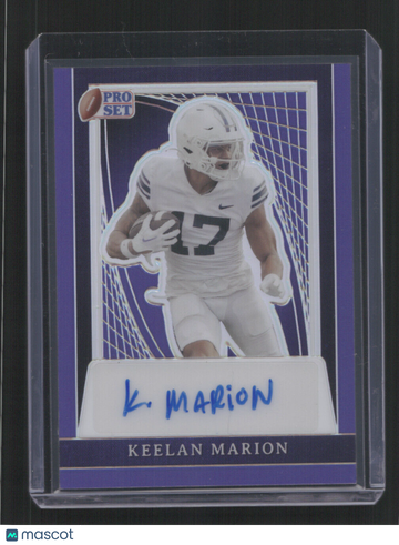 2024 PRO SET KEELAN MARION #PA-KM1 /15 PURPLE AUTO SN,/15,AU