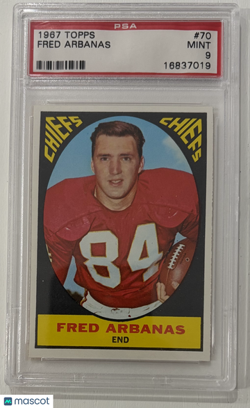 1967 Topps Fred Arbanas #70 PSA 9