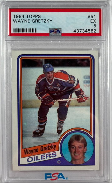 1984 Topps Wayne Gretzky PSA Excellent 5