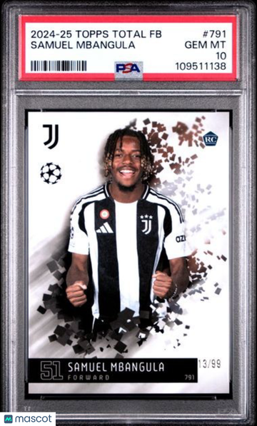 2024-25 Topps Total Football Samuel Mbangula #791 /99 PSA 10