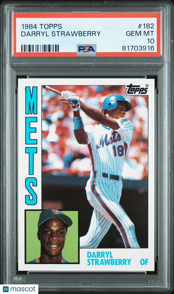 1984 Topps Darryl Strawberry #182 PSA 10