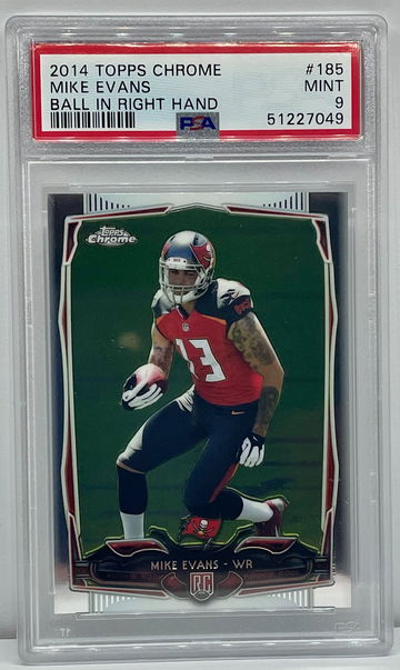 2014 Topps Chrome Mike Evans Ball in Right Hand PSA 9