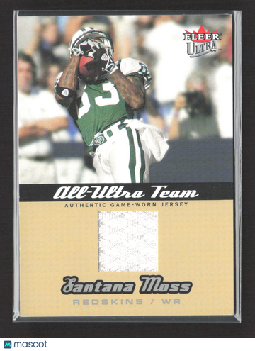 2005 Fleer Ultra All-Ultra Team Santana Moss #AU-SM Authentic Game-Worn Jersey 34/50
