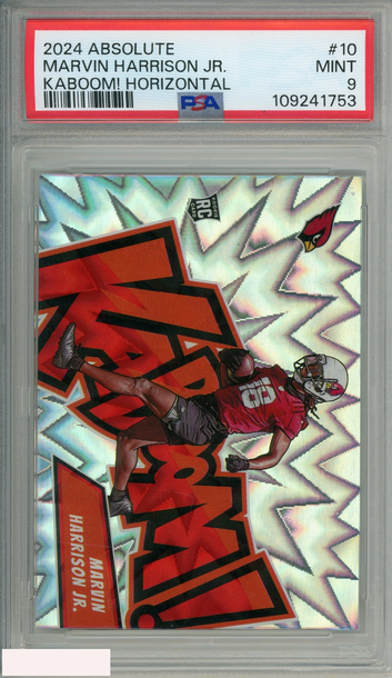 2024 PANINI ABSOLUTE KABOOM! HORIZONTAL MARVIN HARRISON JR #10 ROOKIE RC PSA 9