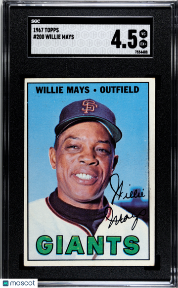 1967 Topps Willie Mays #200 SGC 4.5