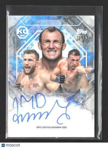 2025 Topps Knockout UFC Collage-A-Graphs Merab Dvalishvili #CG-MD Blue /99