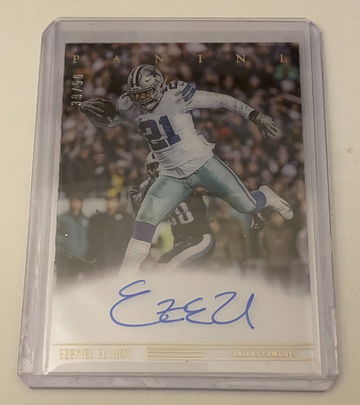2021 PANINI IMMACULATE EZEKIEL ELLIOTT FIELD LEVEL SIGNATURES ACETATE AUTO /50