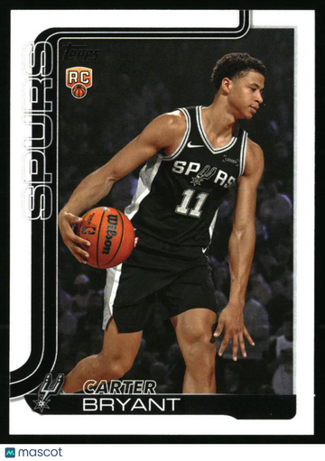 2025-26 Topps Carter Bryant #214 RC San Antonio Spurs