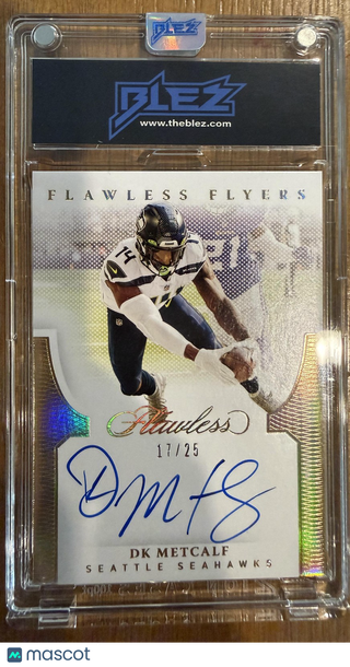 2021 Panini Flawless Football DK Metcalf #FLY-DKM Flawless Flyers Autograph /25 SN AU