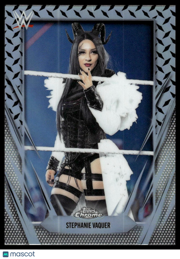 2026 Topps Chrome WWE Stephanie Vaquer #74 Diamond Plate Refractor
