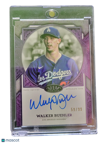 2024 Topps Tier One Next Level Autograph Walker Buehler #NLA-WB Purple /99