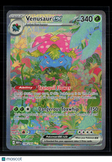 2023 Scarlet & Violet 151 Venusaur EX Holo Secret Rare SAR #198/165