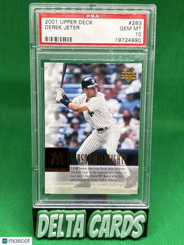 2001 Upper Deck Derek Jeter #263 PSA 10