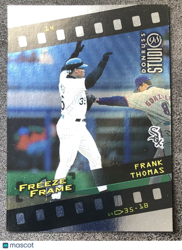 Frank Thomas 1998 Donruss Studio Freeze Frame #911/4500 White Sox ⚾