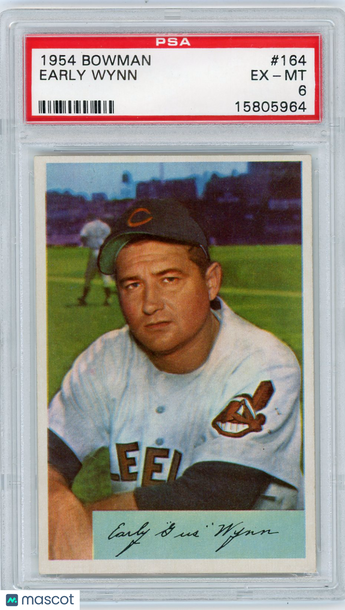 1954 Bowman Early Wynn #164 PSA 6