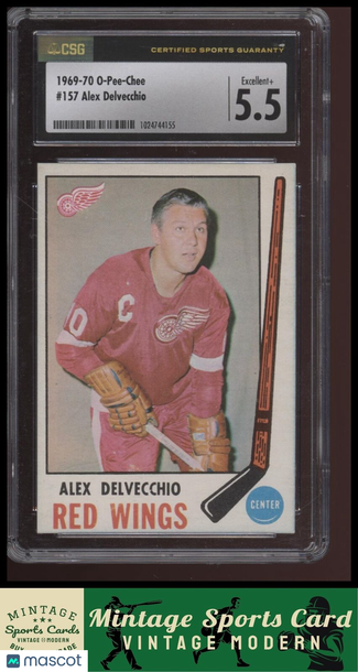 1969-70 Topps Alex Delvecchio #64 CSG 5.5