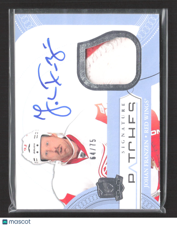 2011 Upper Deck The Cup Johan Franzen #SP-JF /75 Game-Used Memorabilia Signature Patches