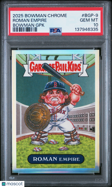 2025 Bowman Chrome Bowman GPK Roman Empire #BGP-9 CASE HIT SSP PSA 10