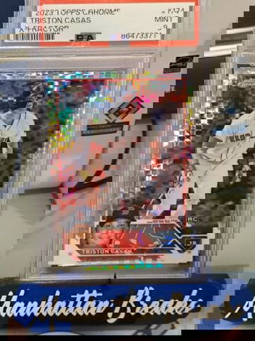 2023 TOPPS CHROME #174 TRISTON CASAS X-FRACTOR RC SP PSA 9 MINT RED SOX