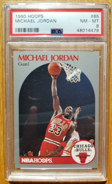 1990 HOOPS Michael Jordan PSA 8 NM - MT