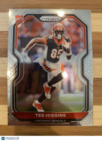 🔥2020 Prizm Tee Higgins Rookie Card RC #308 Bengals Rising STAR