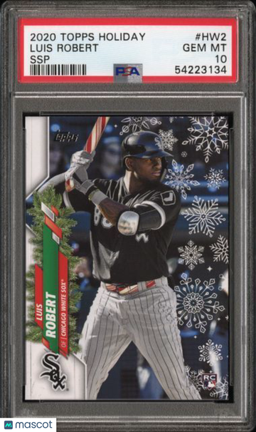 2020 Topps Holiday Luis Robert #HW2 SSP PSA 10