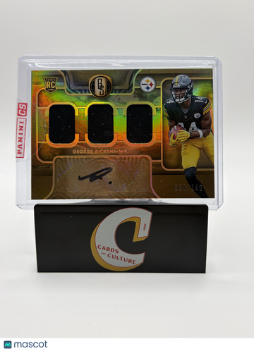 2022 Panini Gold Standard George Pickens #288 /149 Triple Patch RC Memorabilia