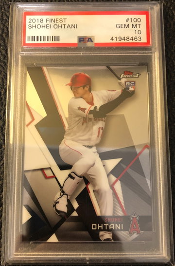 Shohei Ohtani 2018 Finest #100 Rookie Card PSA 10