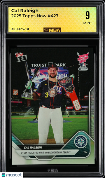 2025 Topps Now Cal Raleigh #427 MBA 9