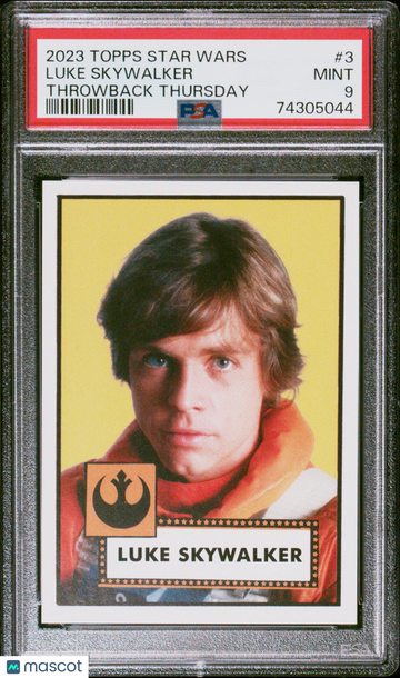 2023 Topps Star Wars Throwback Thursday Luke Skywalker #3 PSA 9