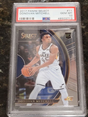 2017 Panini Select Donovan Mitchell RC PSA 10