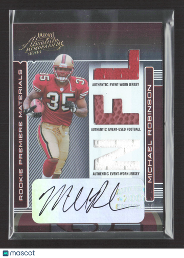 2006 Playoff Absolute Memorabilia Michael Robinson #262 /20 Authentic Event-Worn Jersey Authentic Event-Used Football