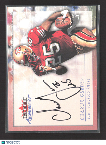 2000 Fleer Autographics Charlie Garner