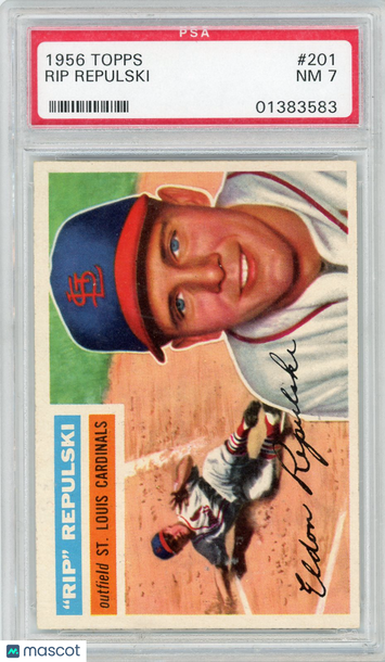 1956 Topps Rip Repulski #201 PSA 7